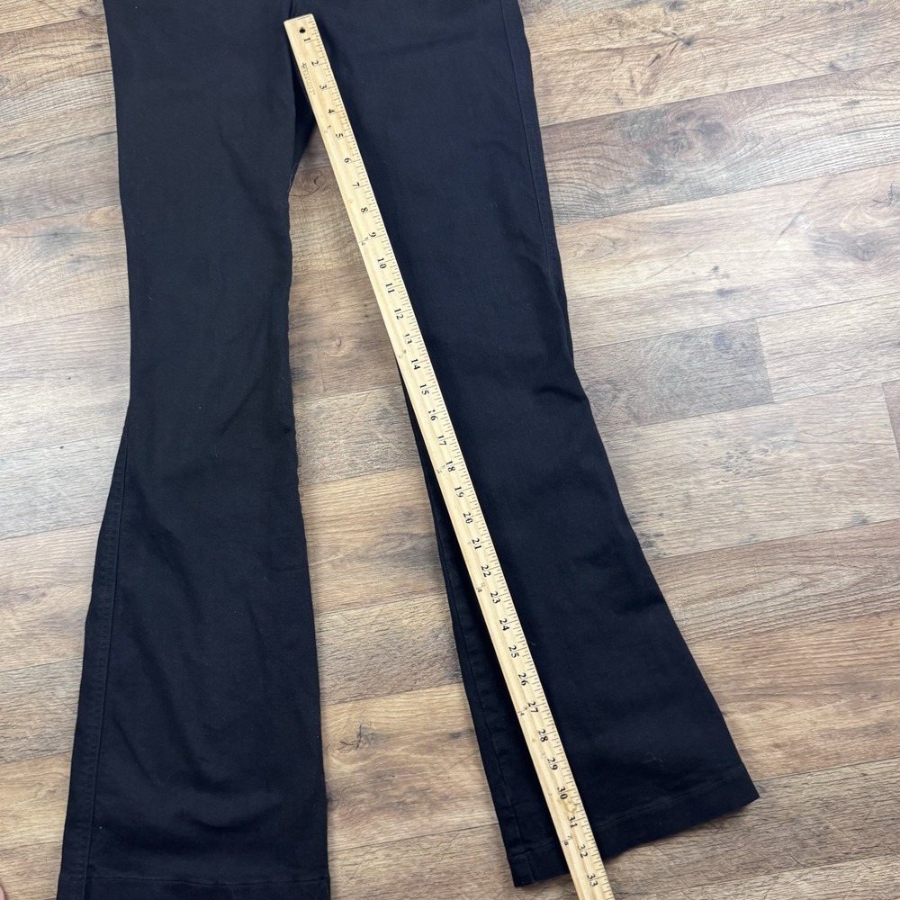 Spanx EveryWear Flare Jeans Womens Pull On Long 70s Clean Black - Picture 8 of 9